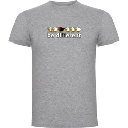 Be Different Swim Short Sleeve T-shirt Heather Grey 3XL Men