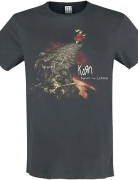 T-Shirt - Amplified Collection - Follow The Leader - S bis 3XL - für Männer - Größe L - charcoal - Lizenziertes Merchandise! - Männer - male - Korn - FashionsVida