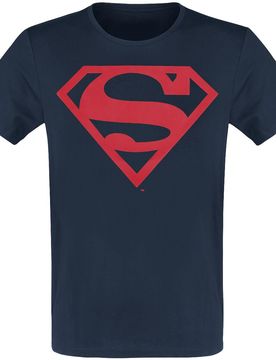 DC Comics T-Shirt - Logo - Puff - XXL - für Männer - Größe XXL - navy - Lizenzierter Fanartikel - Männer - male