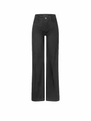 Jeans Wide Leg schwarz 40/L32 damen