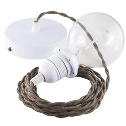 Cables Lampe Suspendue Pendel Pour Abat-jour Tc13 50 Cm Brown / White One Size