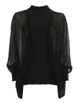 Dondup Blusa maniche trasparenti
