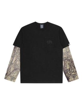 Diamonds & Dollars Tree Camo Mock L/S T-Shirt - Camo