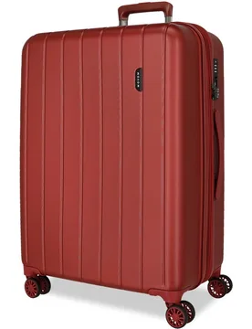 Maleta mediana 68 cm expandible wood abs con capacidad de 72l - Movom - FashionsVida