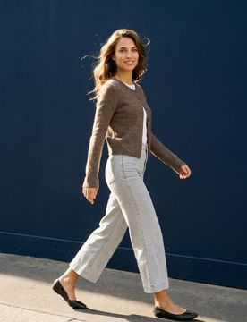 Jeans culotte - grigio chiaro