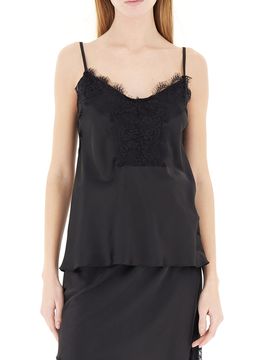 RINASCIMENTO Top in pizzo NERO XS