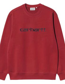 Felpa carhartt sweat - scarlet / graphite