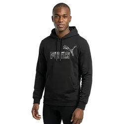 Sweat à Capuche Ess+ Camo Black S