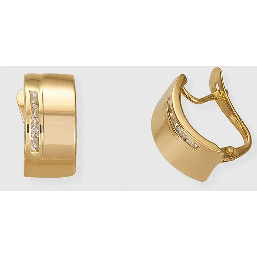Pendientes de oro con circonitas - El Corte Inglés - FashionsVida