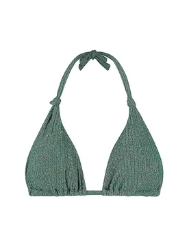 Top de bikini triángulo para mujer verde oscuro 36B - Beachlife - FashionsVida