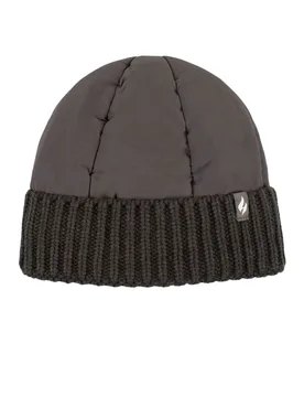 Mens 1 Pack Brooks Water Resistant Hat Charcoal One Size - Grey - Size: One Size - Heat Holders - FashionsVida