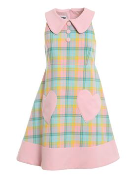 Moschino Abito svasato a quadri