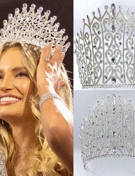 Levery 2023 Design Miss Pageant Big Alloy Crown Adjustable Headband - Aliexpress - FashionsVida