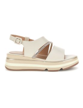 Sandalo beige con cinturino gioiello e chiusura con cinturino 52193C1580 37