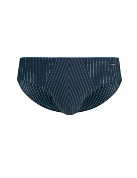 Brasil-Slip Lot de 2 MICRO MULTIPACK bluejewel rayures selection bleu S - Skiny - FashionsVida