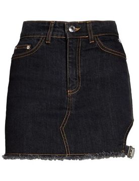 Jeansrock Damen Schwarz 32,34,36,38 Damen