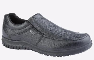 Denman Waterproof Leather Shoes Mens - Black - Size Uk 7