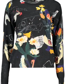 Damen Langarm-T-Shirt Schwarz 26SWJF35_NE2000