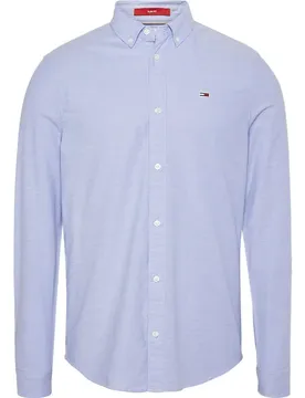 Chemise à Manches Longues Slim Stretch Oxford Perfume Blue M