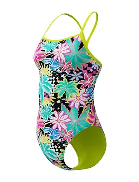 Maillot De Bain Fl Printed V-back 2.0