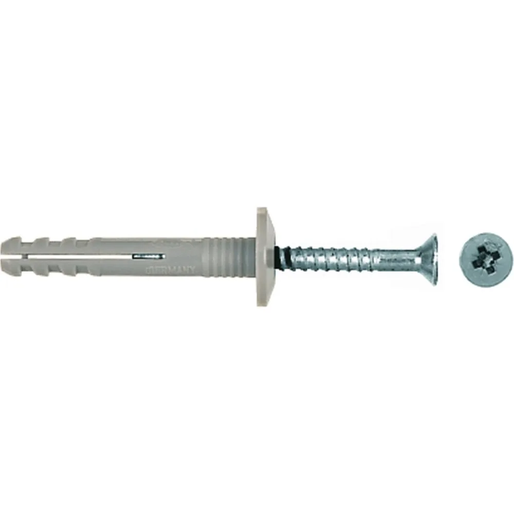 Tacos Clavo N 6 x 40 mm y Tornillos 20 Uds - Fischer - FashionsVida