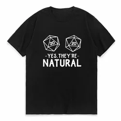 Novelty Natural 20s DnD Game T Shirts Print Graphic Cotton Streetwear Short Sleeve Birthday Gifts Summer Style T-shirt MensTops