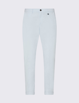 Pantalone chino uomo azzurro polvere