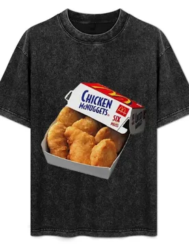 Chicken nuggets T-Shirt Long Lasting Casual T-Shirt - Aliexpress - FashionsVida