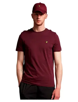 Maglietta A Maniche Corte Plain Burgundy L