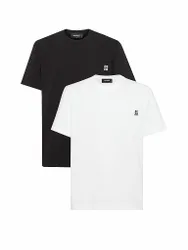 Paquete de 2 camisetas negro XXL