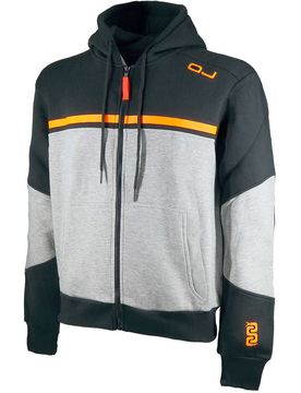 Felpe Moto OJ DIAGONAL Nero Grigio Arancione taglia 4XL