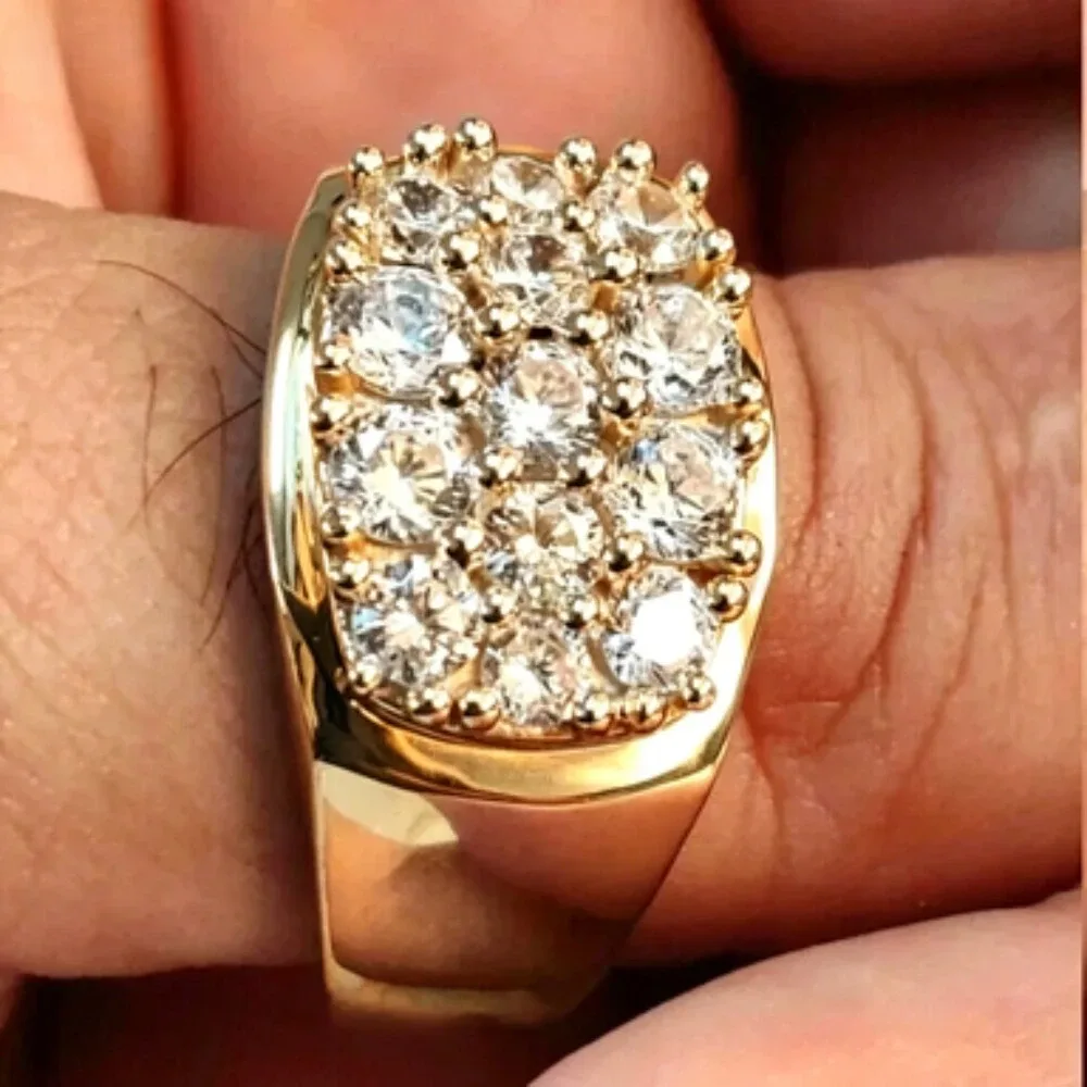 Silver ring, handcrafted, set with 2.2 carat moissanite, accompanied by a certificate, customizable - Aliexpress - FashionsVida