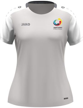 Jugend trainiert" T-Shirt Dynamic Damen (hellgrau/weiß/grau / Größe L (42/44) / Damen Sportgrößen)