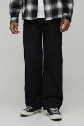 Herren Relaxed Fit Bundfalten Work 365 Hose Black Größe 34