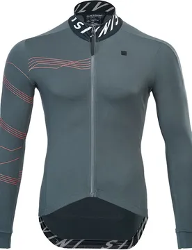 Maglia A Maniche Lunghe Varano Charcoal / Ruby