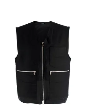 Hermès Black Zip Up Cashmere Gilet - Hermes - FashionsVida