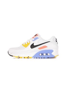 Scarpa Bassa Donna W Air Max 90 White/black/pure Platinum/solar Flare