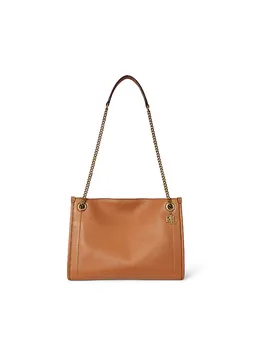 Ledertasche - Shopper BRADLY Medium camel damen - LAUREN RALPH LAUREN - FashionsVida