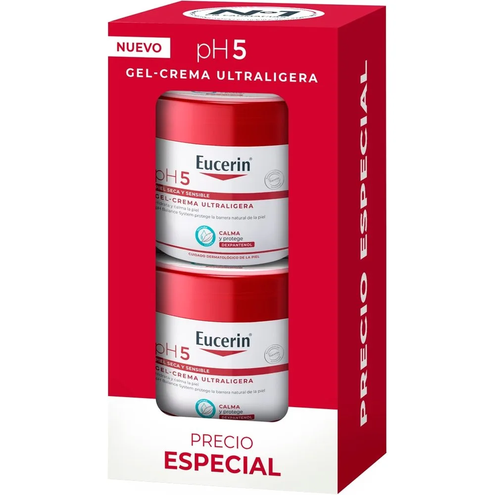Pack Gel Crema Ultraligera 350 ml x2 - Eucerin® - FashionsVida