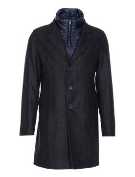 Cappotto navy singolo petto