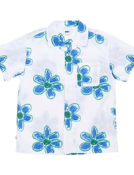 Camicia Manica Corta Uomo Wyatt Woven S White Multi