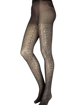 Women's 1 Pair Animal Mesh Tights Grey M-L - Grey - Size: Medium - Charnos - FashionsVida