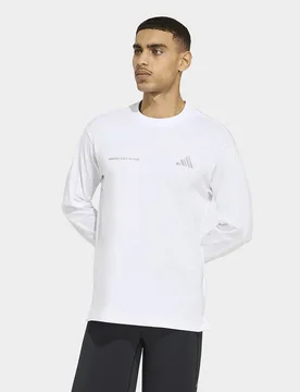 Womens Maglia A Maniche Lunghe Adi365 Running Community Culture - Bianco, bianco bianco Donna taglia S - Adidas - FashionsVida