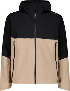 Man jacket fix hood chaqueta impermeable hombre Marron (52)