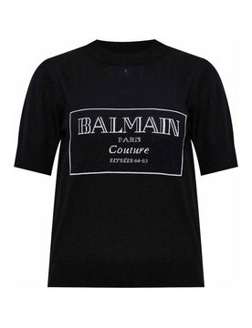 Balmain T-shirt in maglia stampata