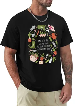 And Into The Garden I Go To Lose My Minds And Find My Soul T-Shirt Soft Lightweight Cotton T-Shirt - Aliexpress - FashionsVida