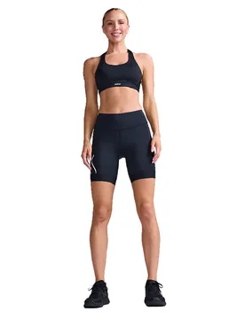Aero Tri 6´´ Sleeveless Trishort Black / White L Women - 2XU - FashionsVida
