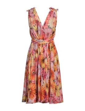 DOLCE&GABBANA Midi-Kleid Damen Gelb 34,36,38 Damen