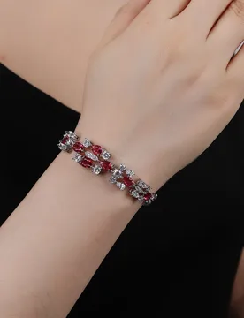 Gorgeous Waterdrop Cubic Zircon Chain Bracelets Bangle for Brides Wedding Party Fashion Jewelry for Women Gift CK10190 - Aliexpress - FashionsVida