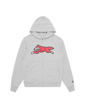Running Dog Zip Through Hood - Heather
